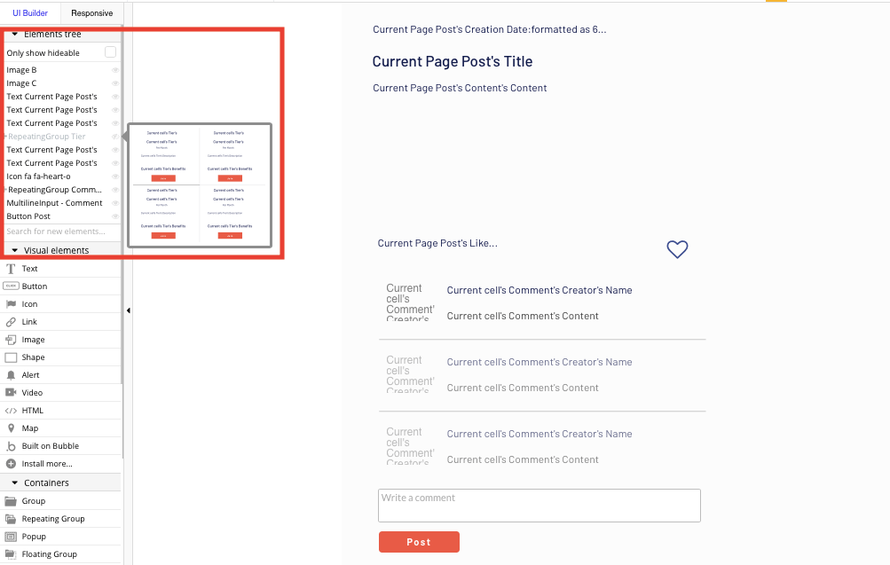 Bubble No Code Patreon Clone Subscriber Only Tutorial - ui builder.