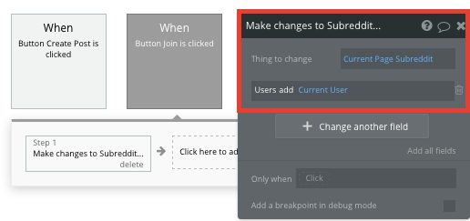 Bubble No Code Reddit Clone Join A Subreddit Workflow Tutorial
