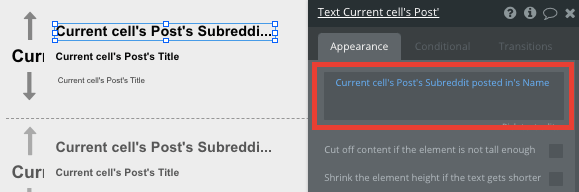 Configure Bubble Reddit Clone Repeating Group for Subreddit posts