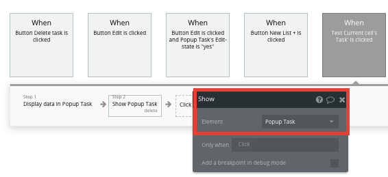 Bubble Workflow Trello Clone Task Popup