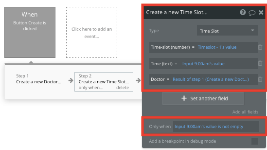 Creating software conditions in Bubble’s no-code development platform