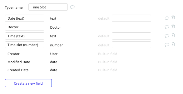 Bubble no code Zocdoc clone tutorial with time slot data type and fields