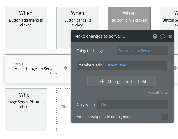 Browsing and joining public servers in a Discord clone