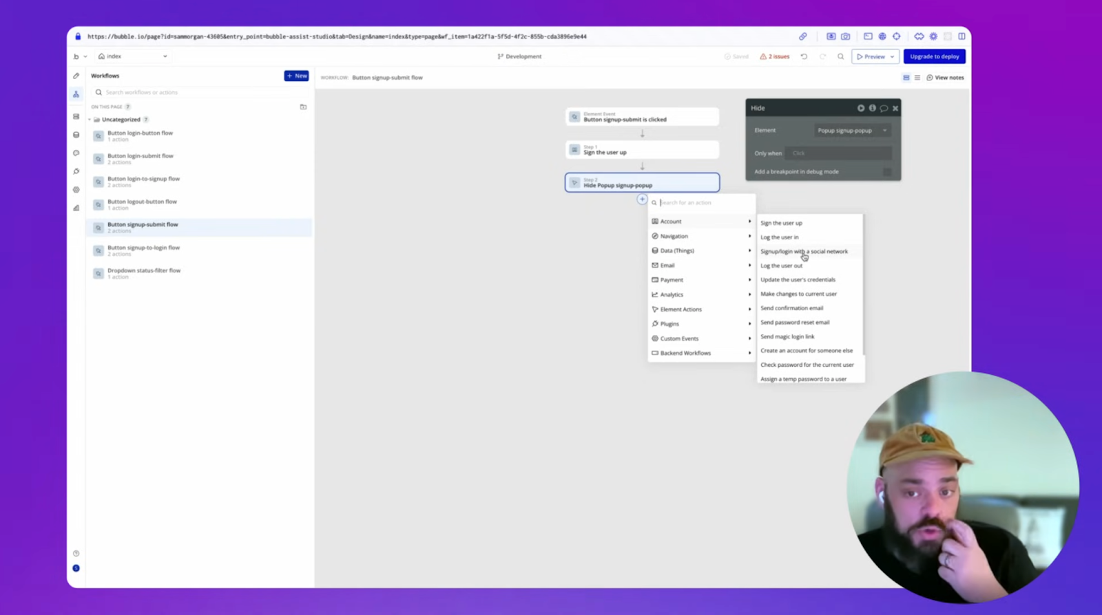 Building a workflow