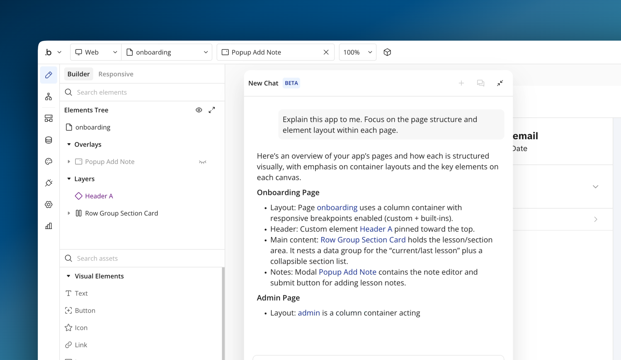 Exploring with Bubble AI