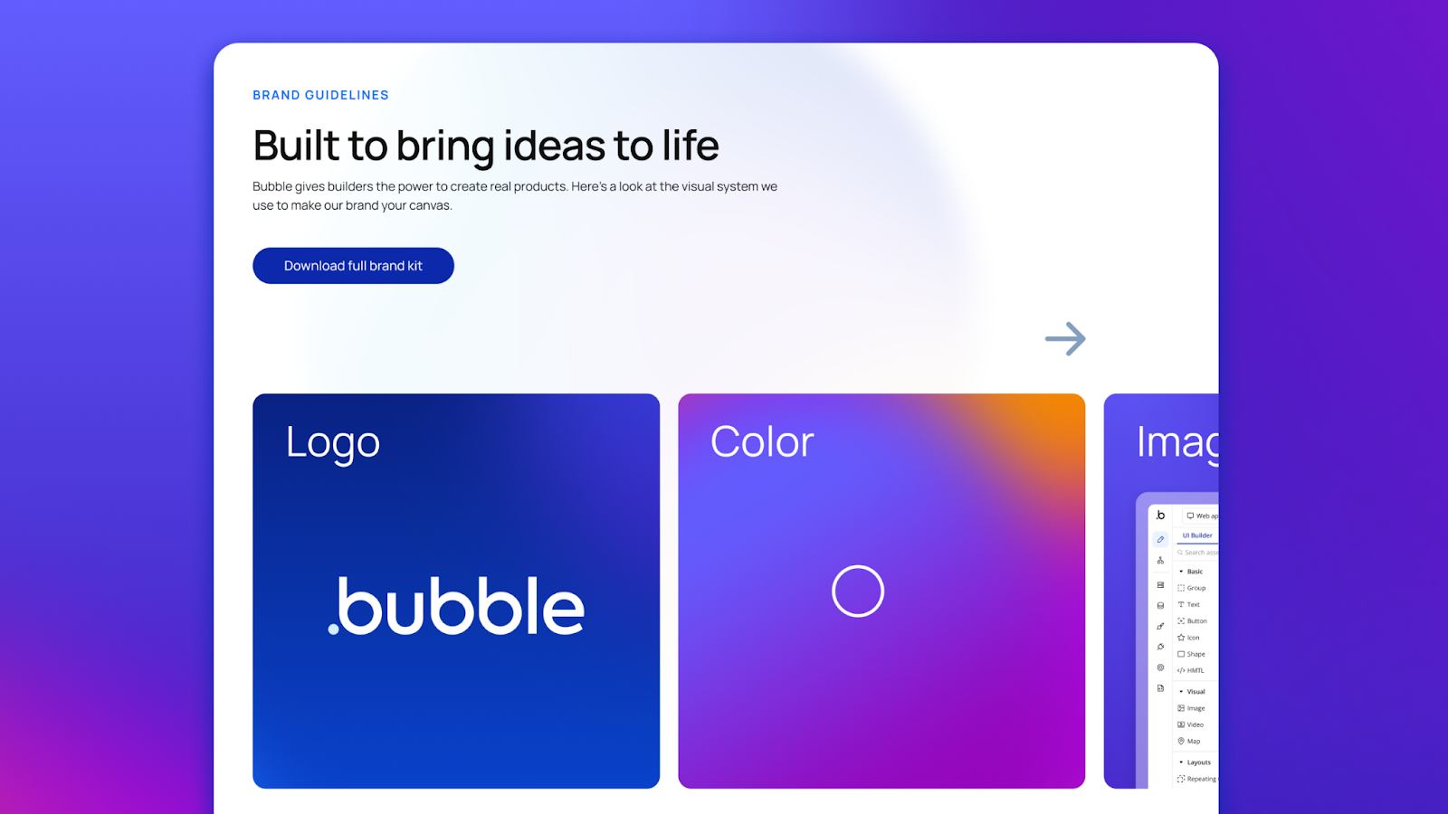 A screenshot of the new brand page