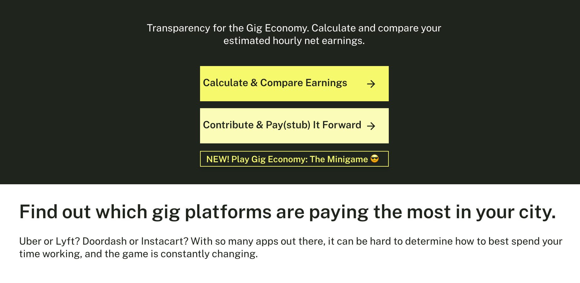 Bubble App of the Day: GigCompare