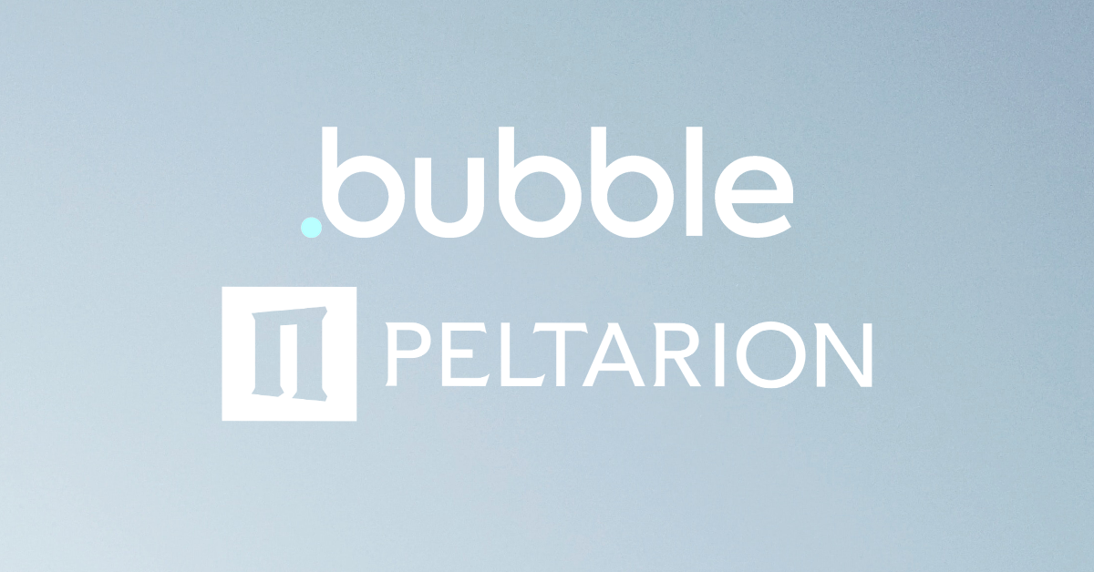 No-Code Deep Learning with Bubble & Peltarion