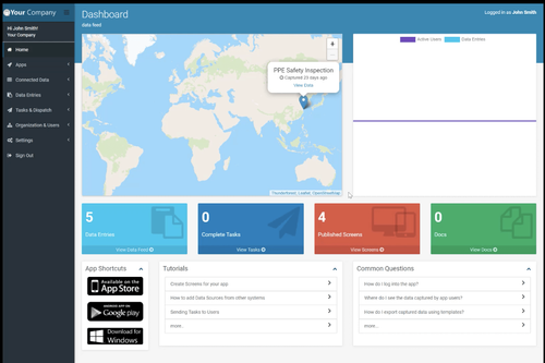 Appenate dashboard.