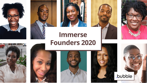 2020 Bubble Immerse founders.