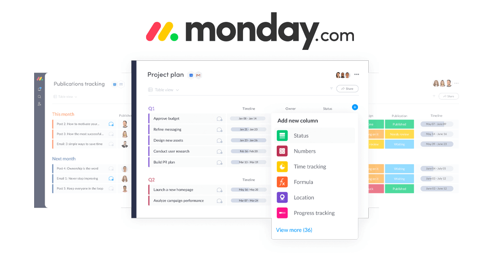 Review of Monday.com project/team management platform.