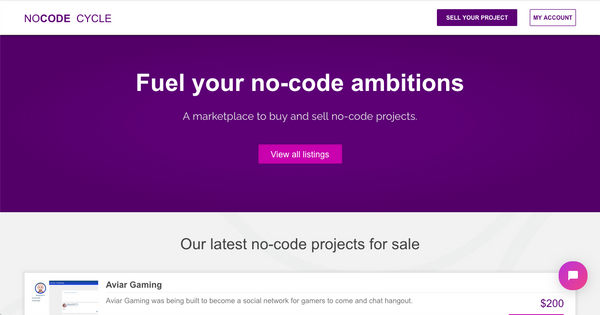 Bubble App of the Day: No-Code Cycle